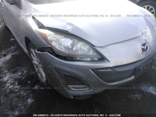 JM1BL1K60B1401181 - 2011 MAZDA 3 S SILVER photo 6