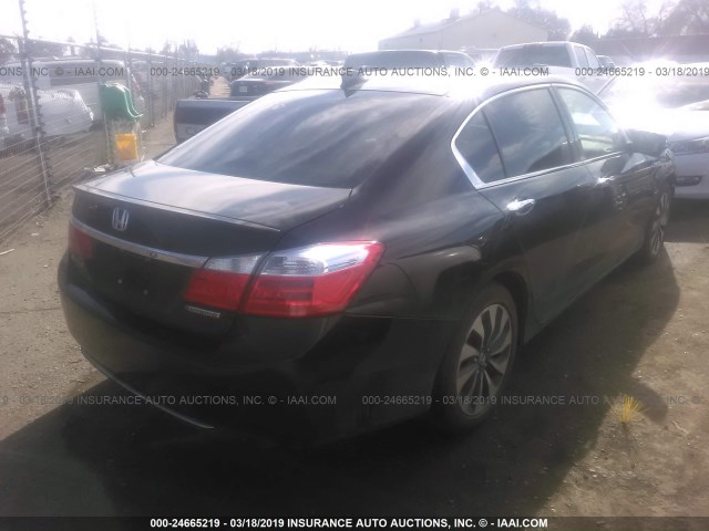 1HGCR6F53EA008413 - 2014 HONDA ACCORD HYBRID/EXL BLACK photo 4