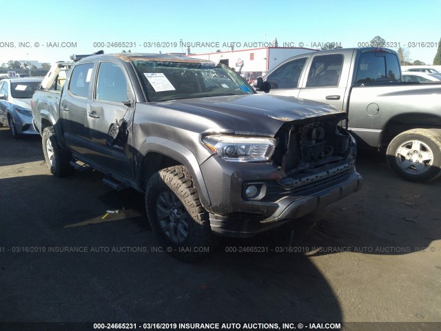 3TMCZ5AN2HM050675 - 2017 TOYOTA TACOMA DBL CAB/SR/TRDSPT/OR/PRO GRAY photo 1