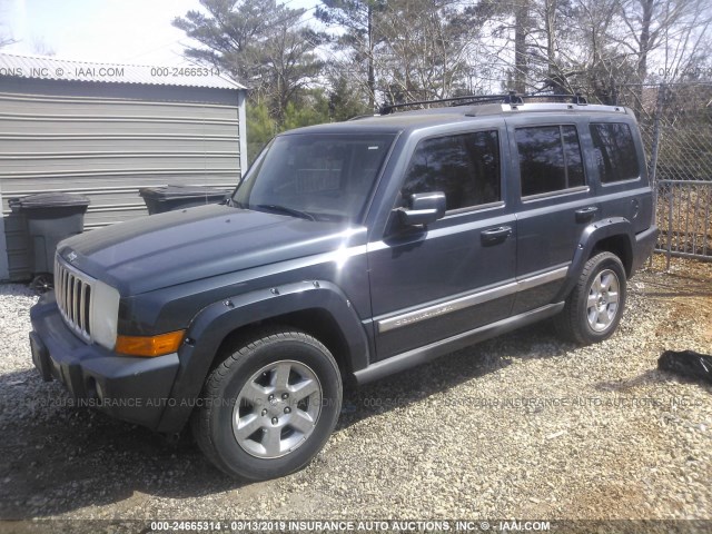 1J8HH68277C589408 - 2007 JEEP COMMANDER OVERLAND GRAY photo 2