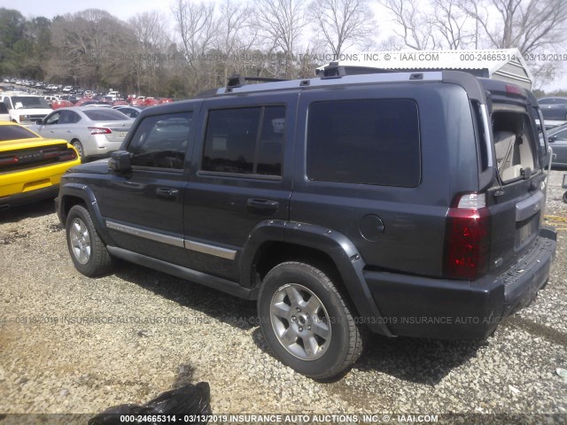 1J8HH68277C589408 - 2007 JEEP COMMANDER OVERLAND GRAY photo 3