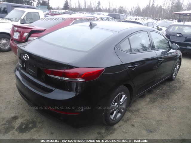 5NPD84LF9JH262573 - 2018 HYUNDAI ELANTRA SEL/VALUE/LIMITED BLACK photo 4