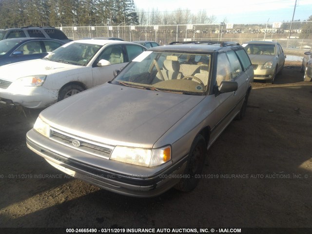 4S4BJ63C5M7901176 - 1991 SUBARU LEGACY L/HX/PX/RX TAN photo 2