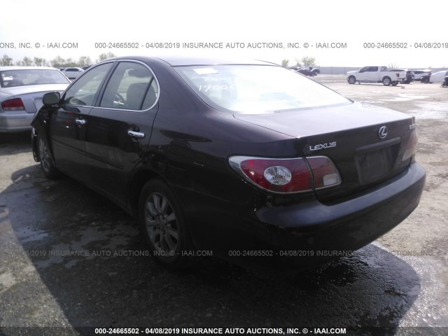 JTHBF30G720064947 - 2002 LEXUS ES 300 BURGUNDY photo 3