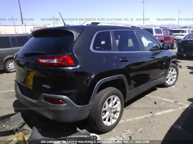 1C4PJLCB6FW608010 - 2015 JEEP CHEROKEE LATITUDE BLACK photo 4