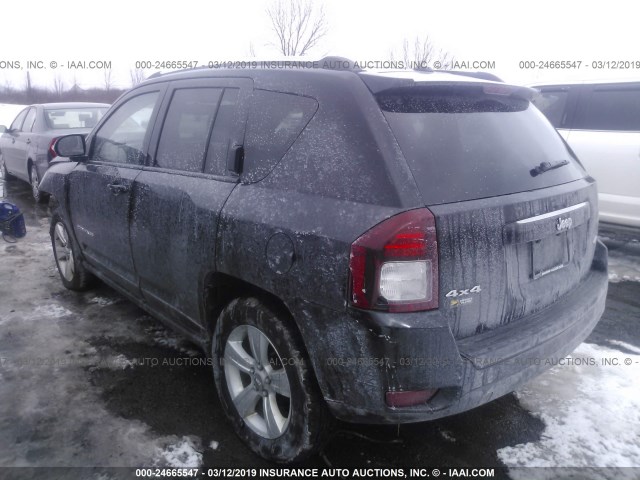 1C4NJDEB6ED892730 - 2014 JEEP COMPASS LATITUDE BLACK photo 3