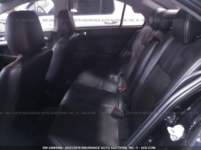 JA32V2FW8DU011049 - 2013 MITSUBISHI LANCER SE BLACK photo 8