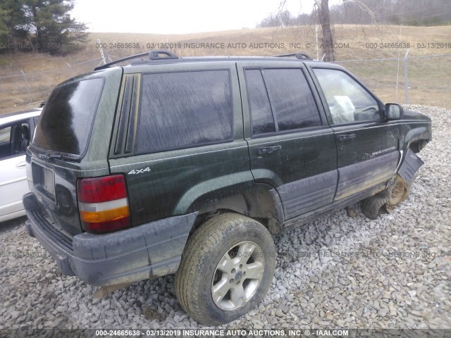 1J4GZ58S1VC542537 - 1997 JEEP GRAND CHEROKEE LAREDO/TSI GREEN photo 4