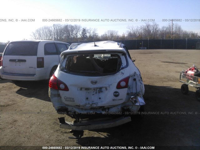 JN8AS5MV0DW626687 - 2013 NISSAN ROGUE S/SV WHITE photo 6