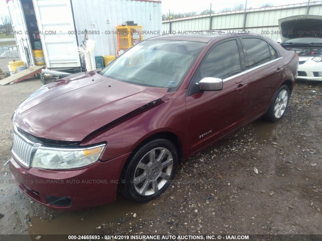 3LNHM26136R651064 - 2006 LINCOLN ZEPHYR MAROON photo 2