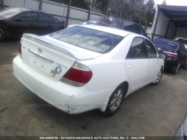 4T1BE32KX6U727170 - 2006 TOYOTA CAMRY LE/XLE/SE WHITE photo 4