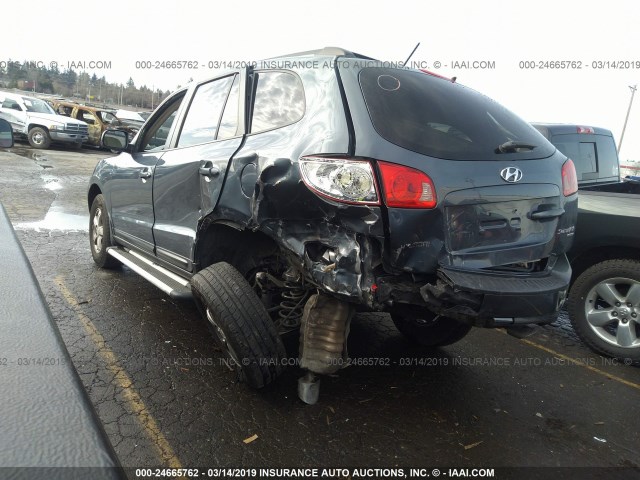 5NMSG73D37H006851 - 2007 HYUNDAI SANTA FE GLS GRAY photo 3