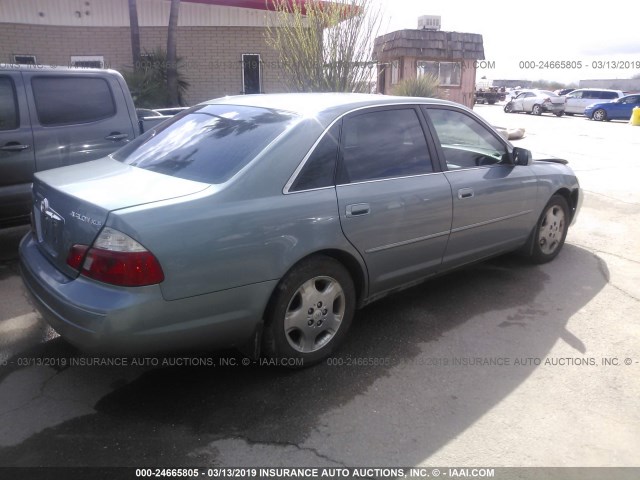 4T1BF28BX4U365157 - 2004 TOYOTA AVALON XL/XLS GREEN photo 4