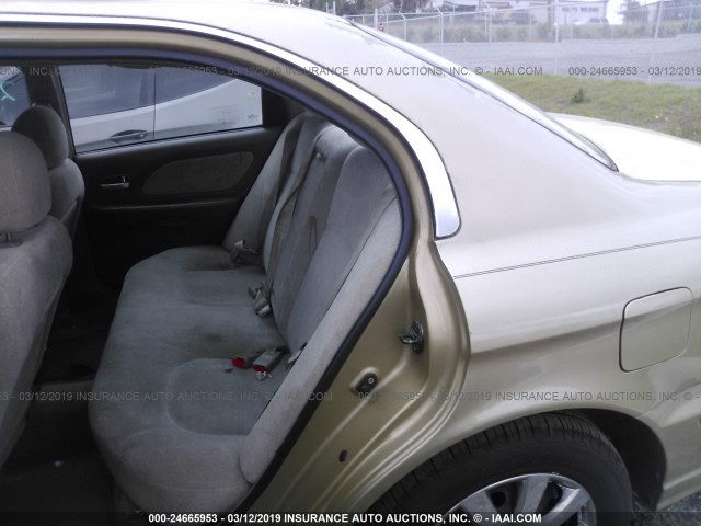 KMHWF25H83A814121 - 2003 HYUNDAI SONATA GL GOLD photo 8