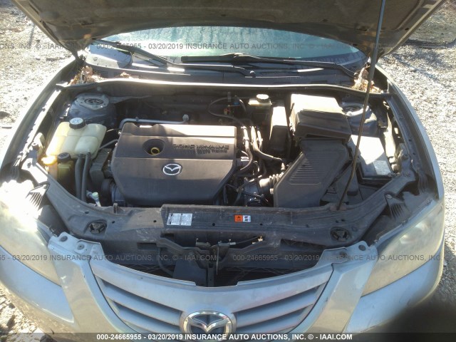 JM1BK323961524441 - 2006 MAZDA 3 S SILVER photo 10