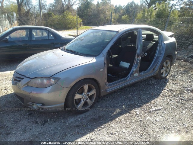 JM1BK323961524441 - 2006 MAZDA 3 S SILVER photo 2