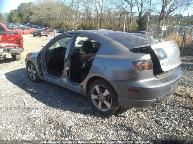 JM1BK323961524441 - 2006 MAZDA 3 S SILVER photo 3