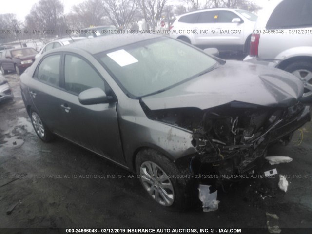 KNAFU4A23C5481968 - 2012 KIA FORTE EX GRAY photo 1