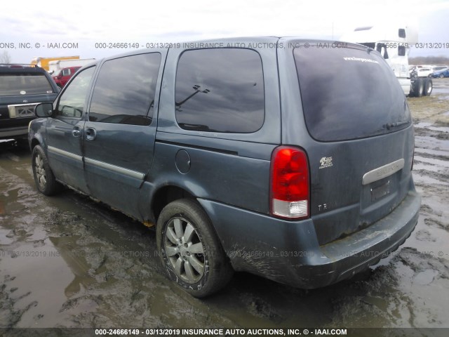 5GADV23127D159528 - 2007 BUICK TERRAZA CX/CX PLUS BLUE photo 3