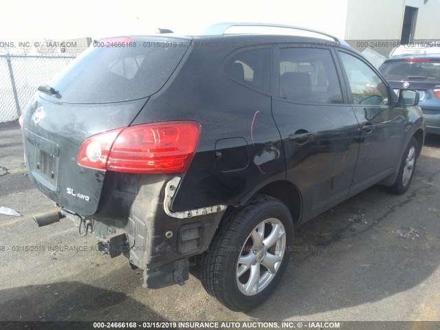 JN8AS58V68W101276 - 2008 NISSAN ROGUE S/SL BLACK photo 4