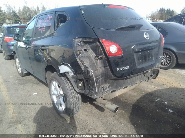 JN8AS58V68W101276 - 2008 NISSAN ROGUE S/SL BLACK photo 6