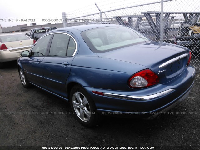 SAJEA51C92WC29029 - 2002 JAGUAR X-TYPE 3.0 BLUE photo 3