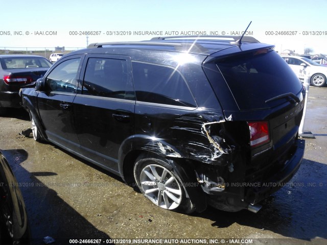 3C4PDCBG2FT726419 - 2015 DODGE JOURNEY SXT BLACK photo 3