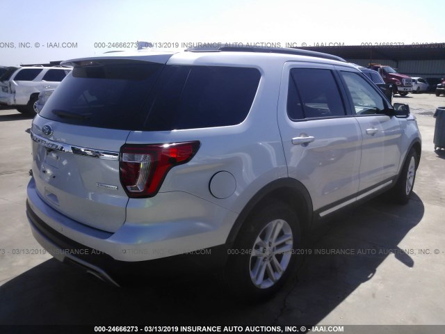 1FM5K7DHXGGC85070 - 2016 FORD EXPLORER XLT SILVER photo 4