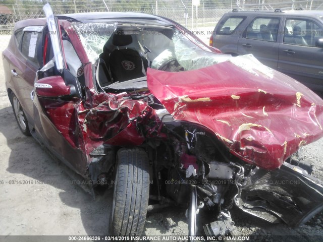 KM8JU3AC5DU712369 - 2013 HYUNDAI TUCSON GLS/LIMITED წითელი ფოტო 6