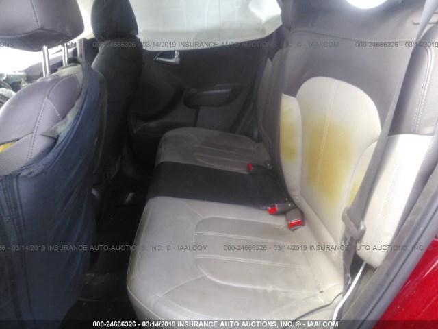 KM8JU3AC5DU712369 - 2013 HYUNDAI TUCSON GLS/LIMITED წითელი ფოტო 8