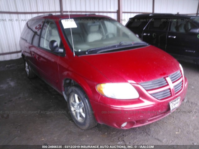 2D4GP44L56R885934 - 2006 DODGE GRAND CARAVAN SXT RED photo 1