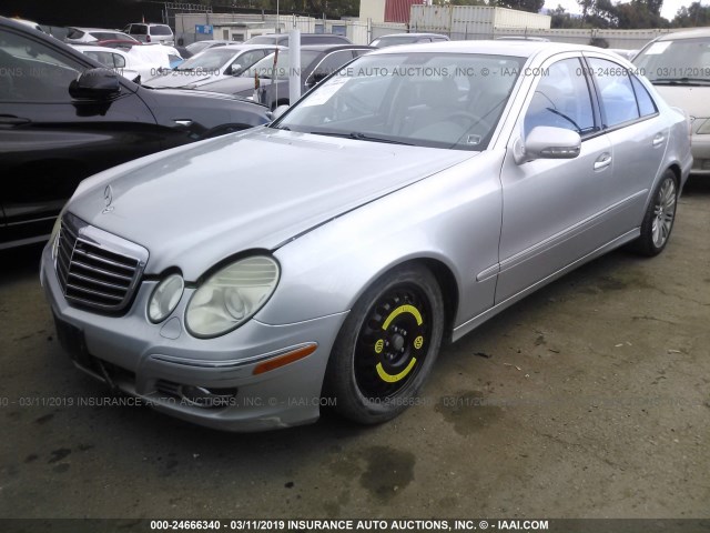 WDBUF56X87B104069 - 2007 MERCEDES-BENZ E 350 SILVER photo 2