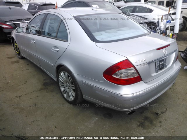 WDBUF56X87B104069 - 2007 MERCEDES-BENZ E 350 SILVER photo 3