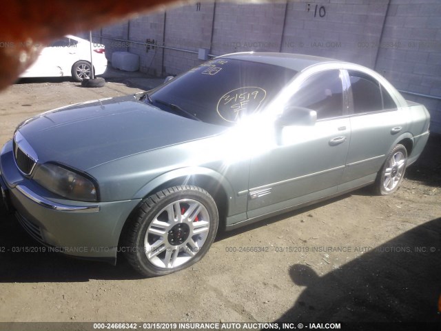 1LNHM86S74Y643477 - 2004 LINCOLN LS GREEN photo 2