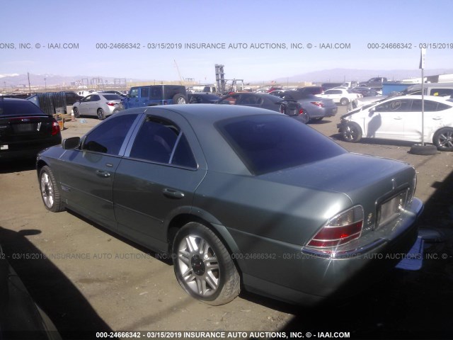 1LNHM86S74Y643477 - 2004 LINCOLN LS GREEN photo 3