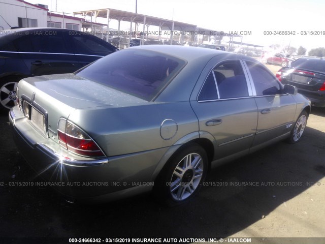 1LNHM86S74Y643477 - 2004 LINCOLN LS GREEN photo 4