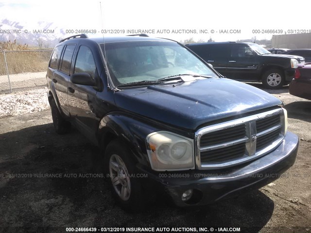 1D4HB48NX4F103226 - 2004 DODGE DURANGO SLT BLUE photo 1