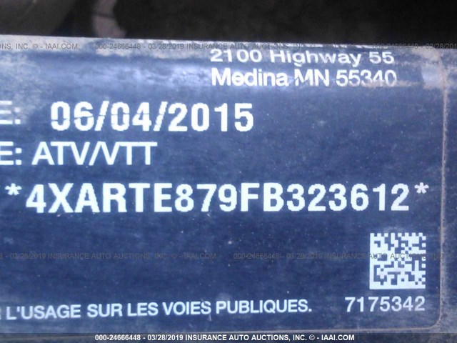 4XARTE879FB323612 - 2015 POLARIS RANGER XP 900 EPS BLACK photo 10