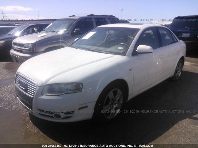 WAUAF78E86A171879 - 2006 AUDI A4 2/TURBO WHITE photo 2