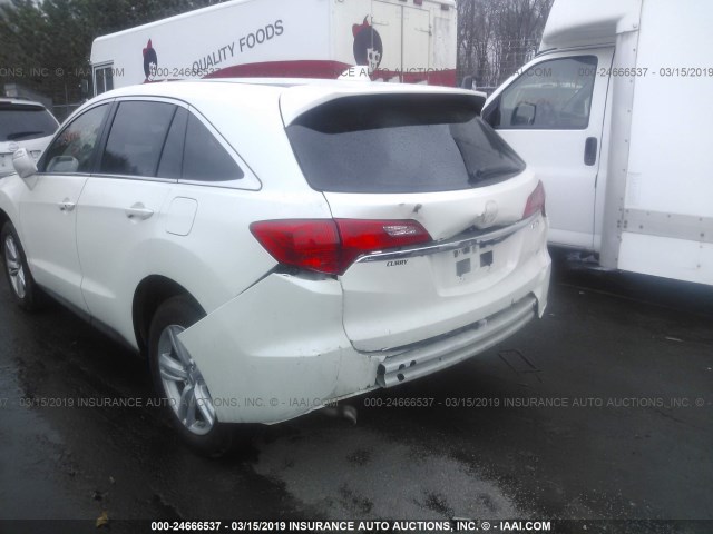 5J8TB4H34FL009676 - 2015 ACURA RDX WHITE photo 6