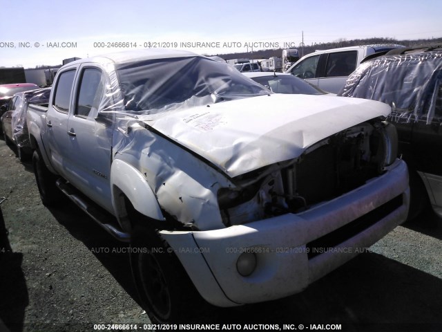 5TELU42N55Z096426 - 2005 TOYOTA TACOMA DOUBLE CAB 白色 照片 1