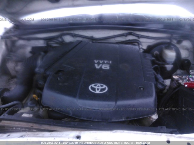 5TELU42N55Z096426 - 2005 TOYOTA TACOMA DOUBLE CAB 白色 照片 10