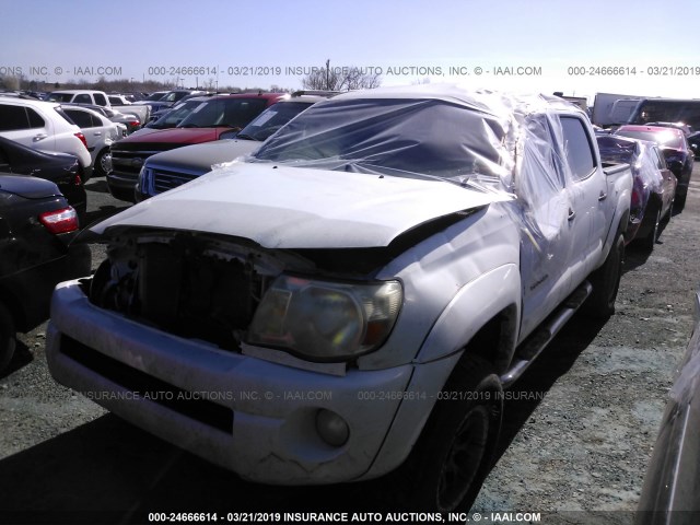 5TELU42N55Z096426 - 2005 TOYOTA TACOMA DOUBLE CAB 白色 照片 2