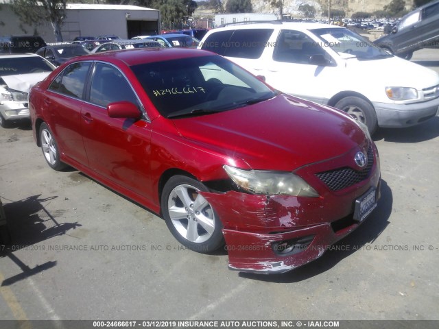 4T1BF3EK8AU511366 - 2010 TOYOTA CAMRY SE/LE/XLE RED photo 1