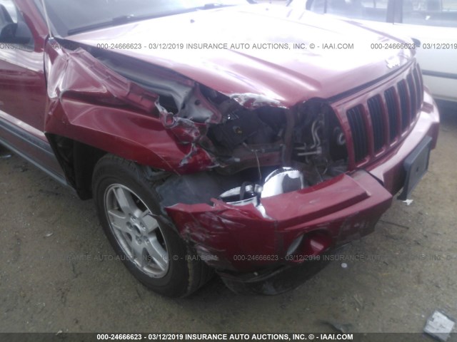 1J4HS48N66C254673 - 2006 JEEP GRAND CHEROKEE LAREDO/COLUMBIA/FREEDOM 红色 照片 6