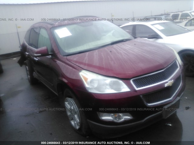 1GNLRGED9AS147907 - 2010 CHEVROLET TRAVERSE LT RED photo 1