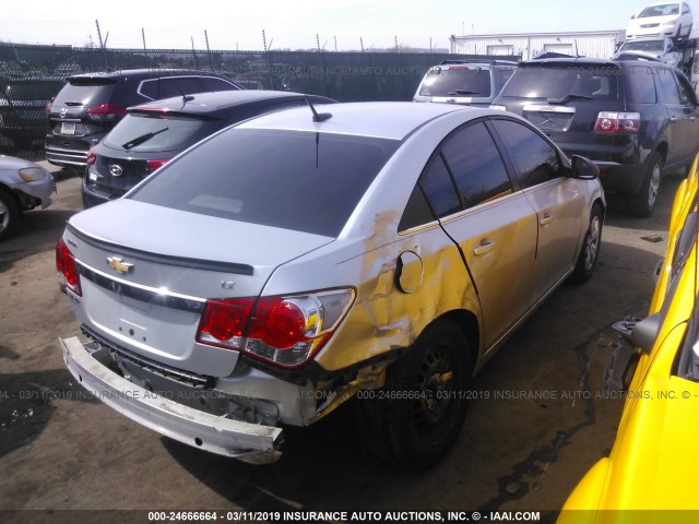 1G1PC5SH0C7325421 - 2012 CHEVROLET CRUZE LS SILVER photo 4