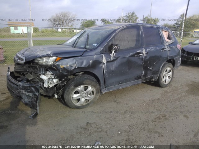 JF2SJAAC0HG480307 - 2017 SUBARU FORESTER 2.5I GRAY photo 2