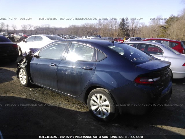 1C3CDFDH7FD111820 - 2015 DODGE DART SE AERO BLUE photo 3