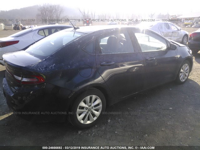 1C3CDFDH7FD111820 - 2015 DODGE DART SE AERO BLUE photo 4